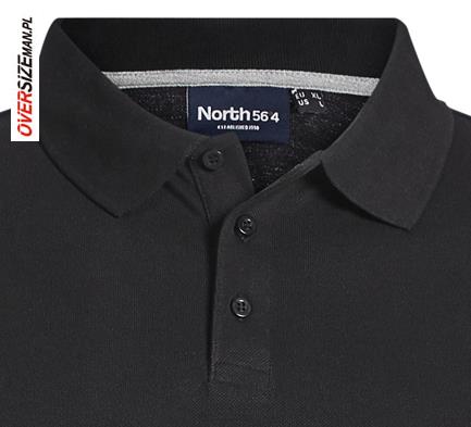 Czarne polo z krótkim rękawem Allsize - obrazek 3