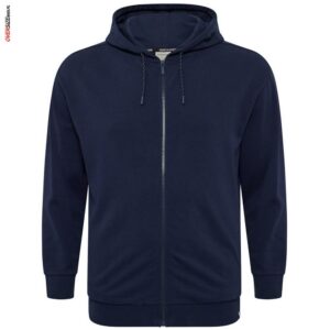 Granatowa bluza rozpinana z kapturem Allsize