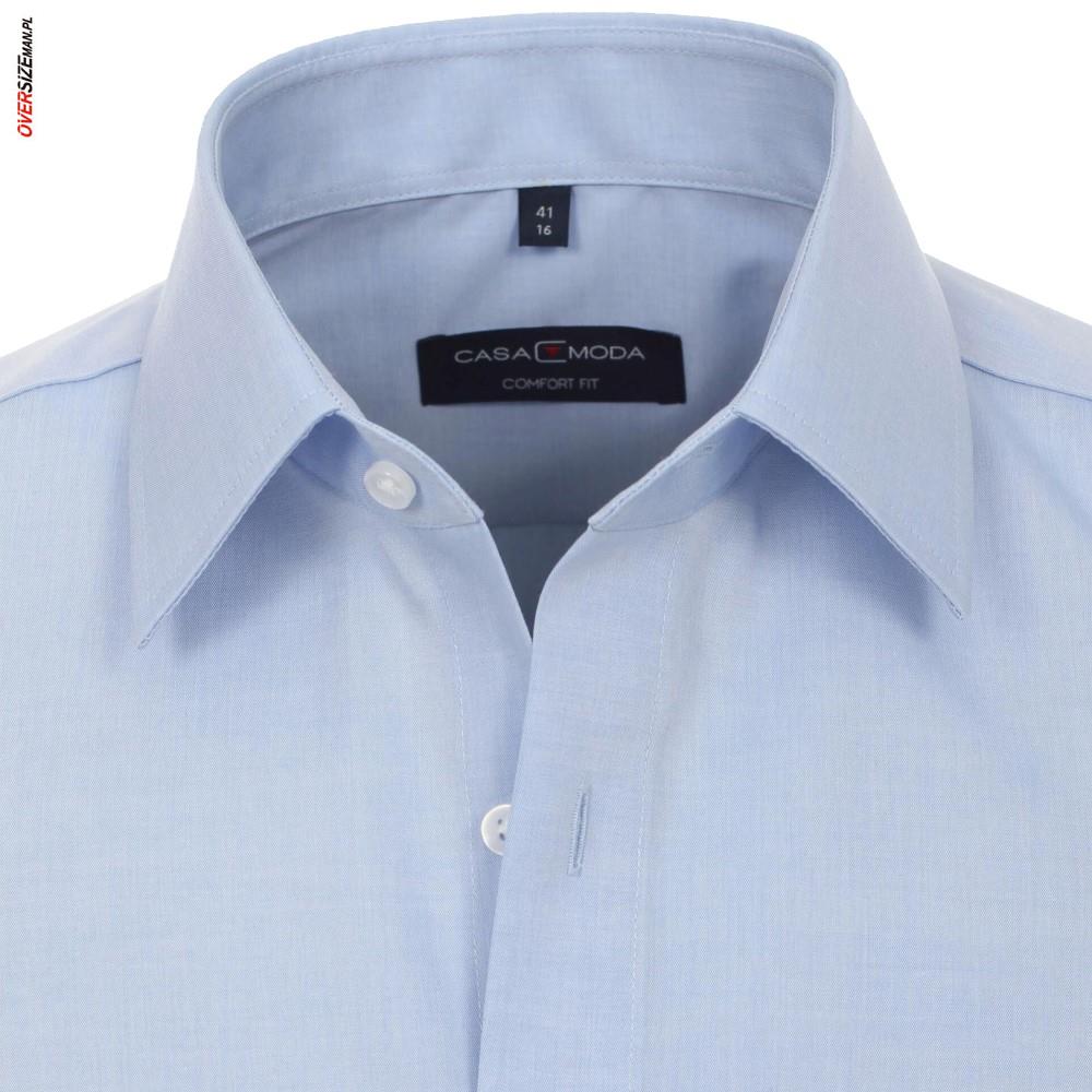 Błękitna koszula wizytowa, z długim rękawem Casa Moda - obrazek 5