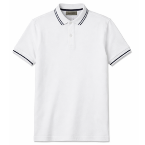 Białe polo z krótkim rękawem Pierre Cardin