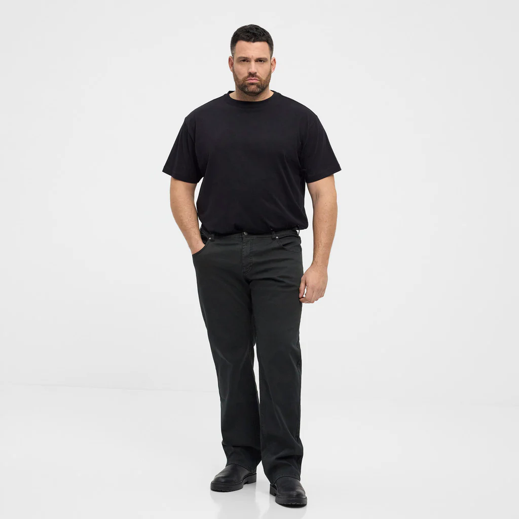 Czarne spodnie z elastanem Allsize - obrazek 5