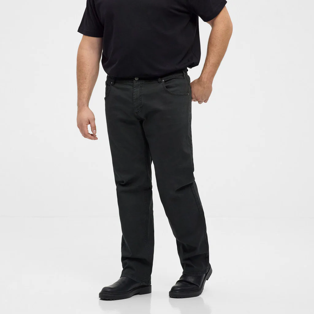 Czarne spodnie z elastanem Allsize - obrazek 2