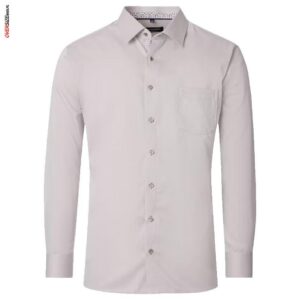 Beżowa koszula z długim rękawem Casa Moda