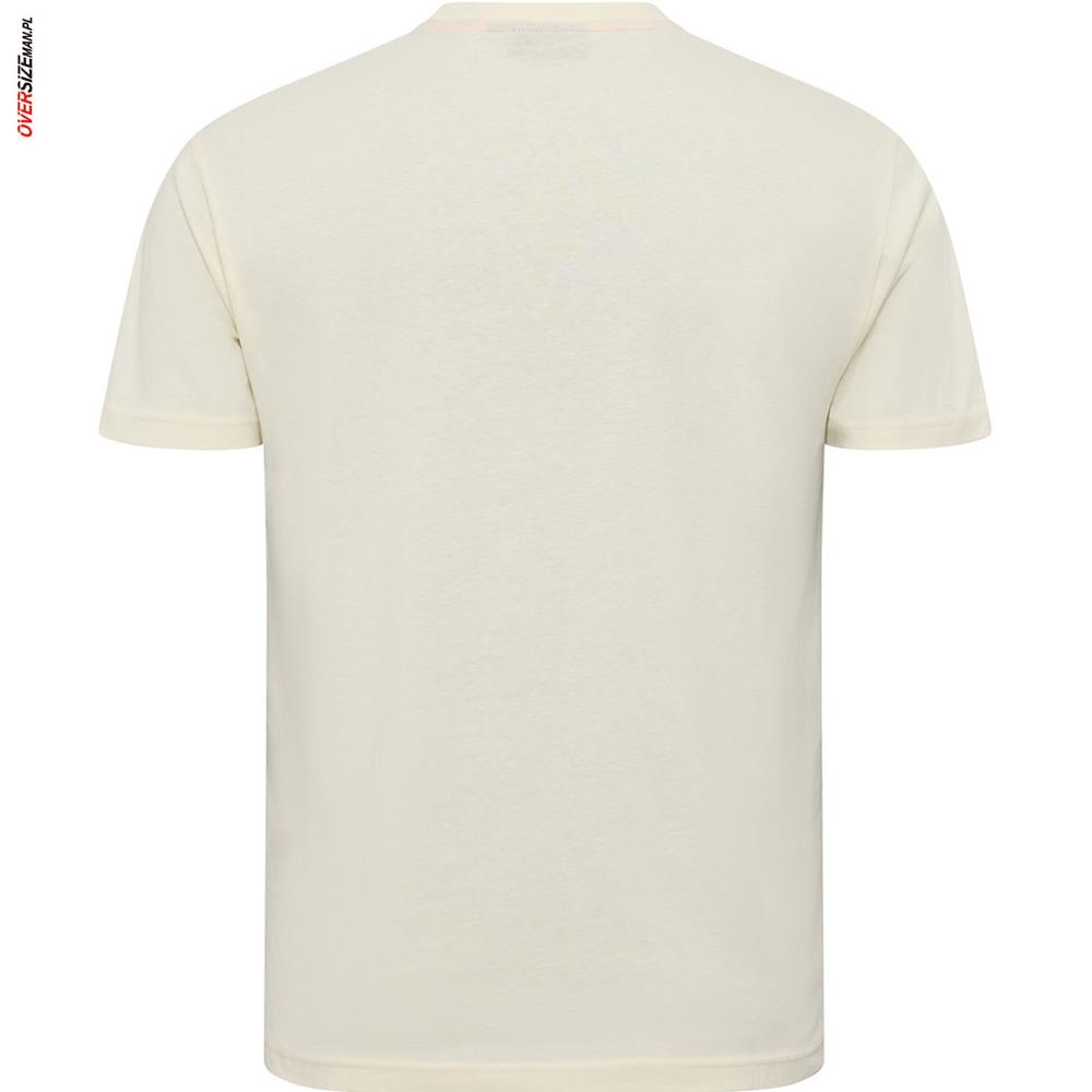 Pomarańczowy T-shirt z haftem Allsize - obrazek 6