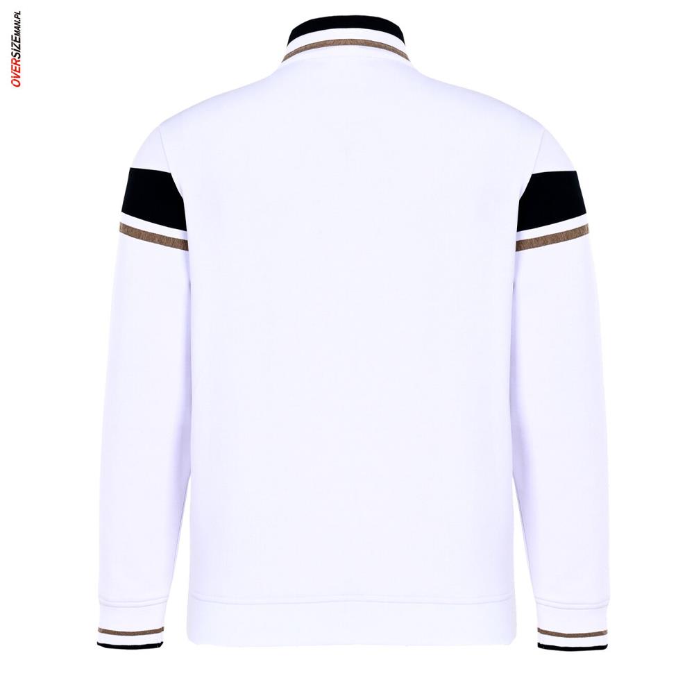 Biała bluza rozpinana Claudio Campione - obrazek 3