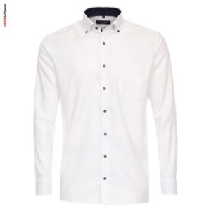 Biała koszula z długim rękawem Casa Moda