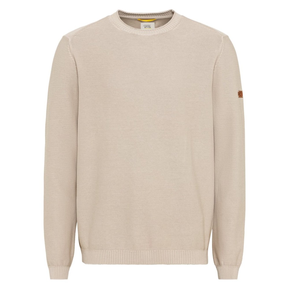 Beżowy sweter bawełniany Camel Active