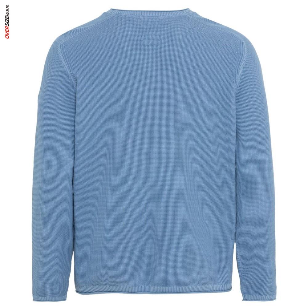 Błękitny sweter bawełniany Camel Active - obrazek 3