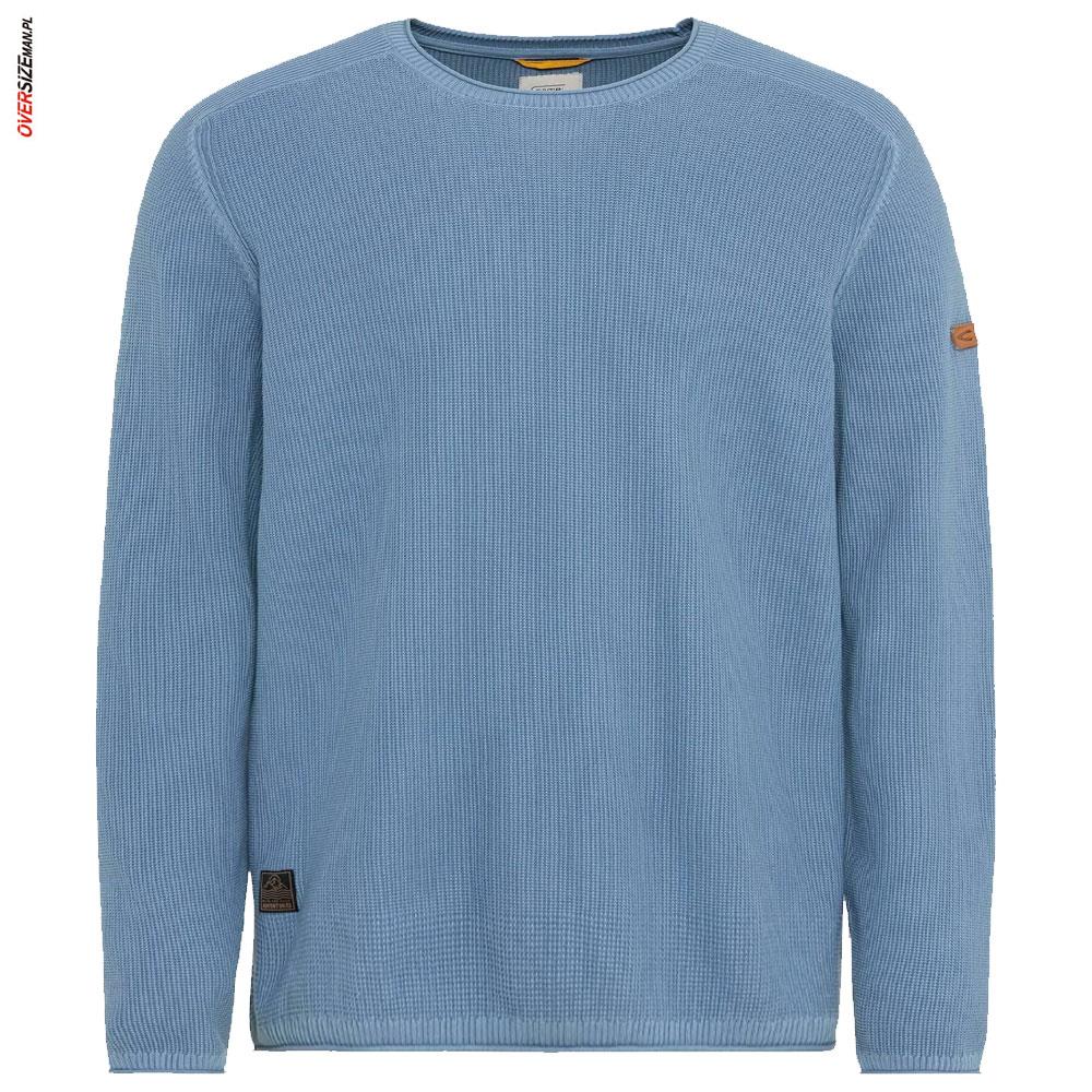 Błękitny sweter bawełniany Camel Active