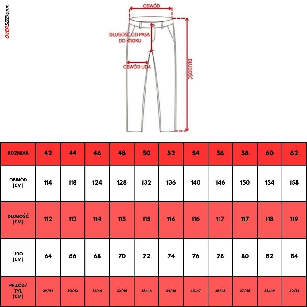 Czarne spodnie z elastanem Allsize - obrazek 3