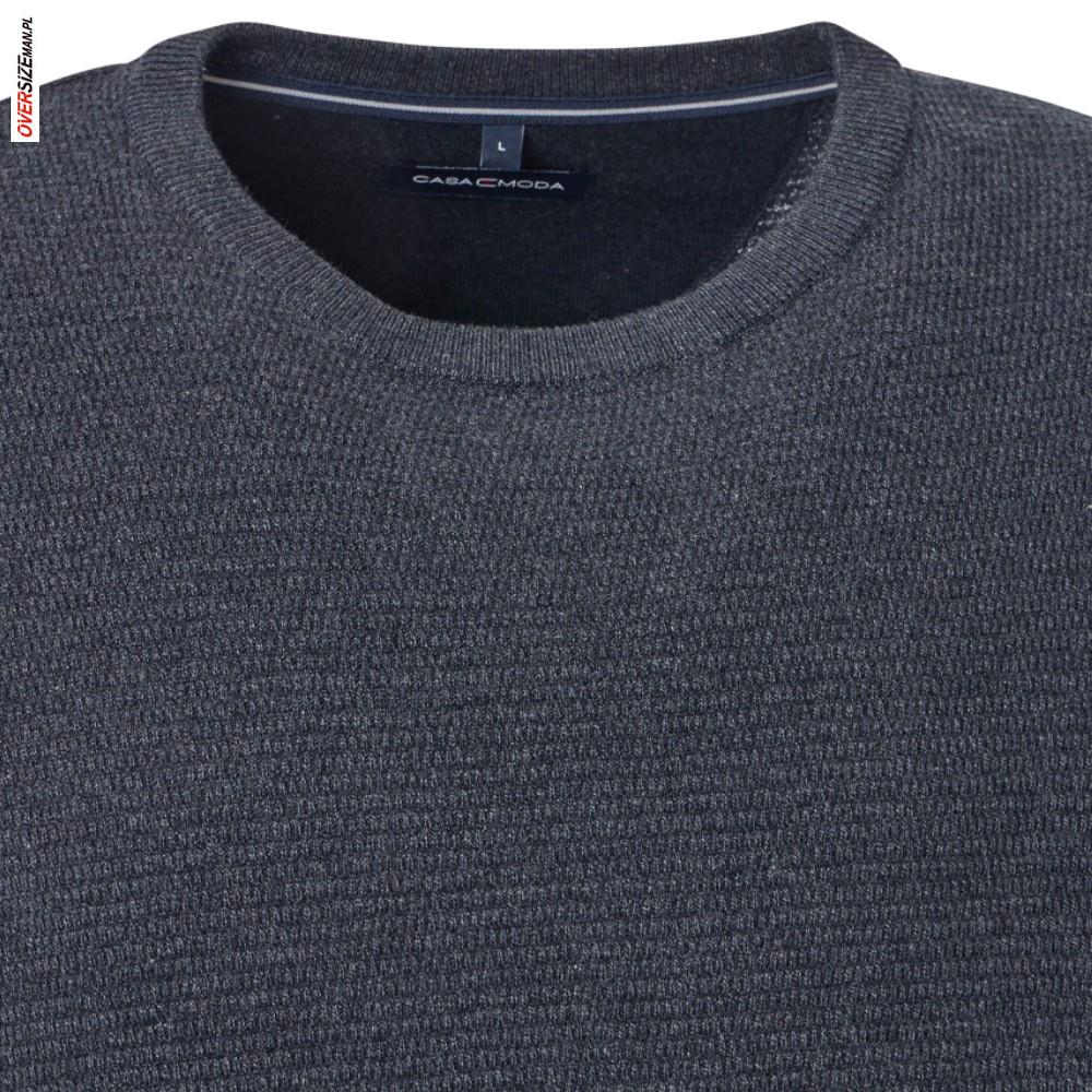 Granatowy sweter bawełniany Casa Moda - obrazek 4