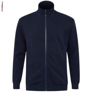 Granatowa bluza rozpinana, bez kaptura Allsize