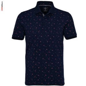 Granatowe polo z krótkim rękawemClaudio Campione