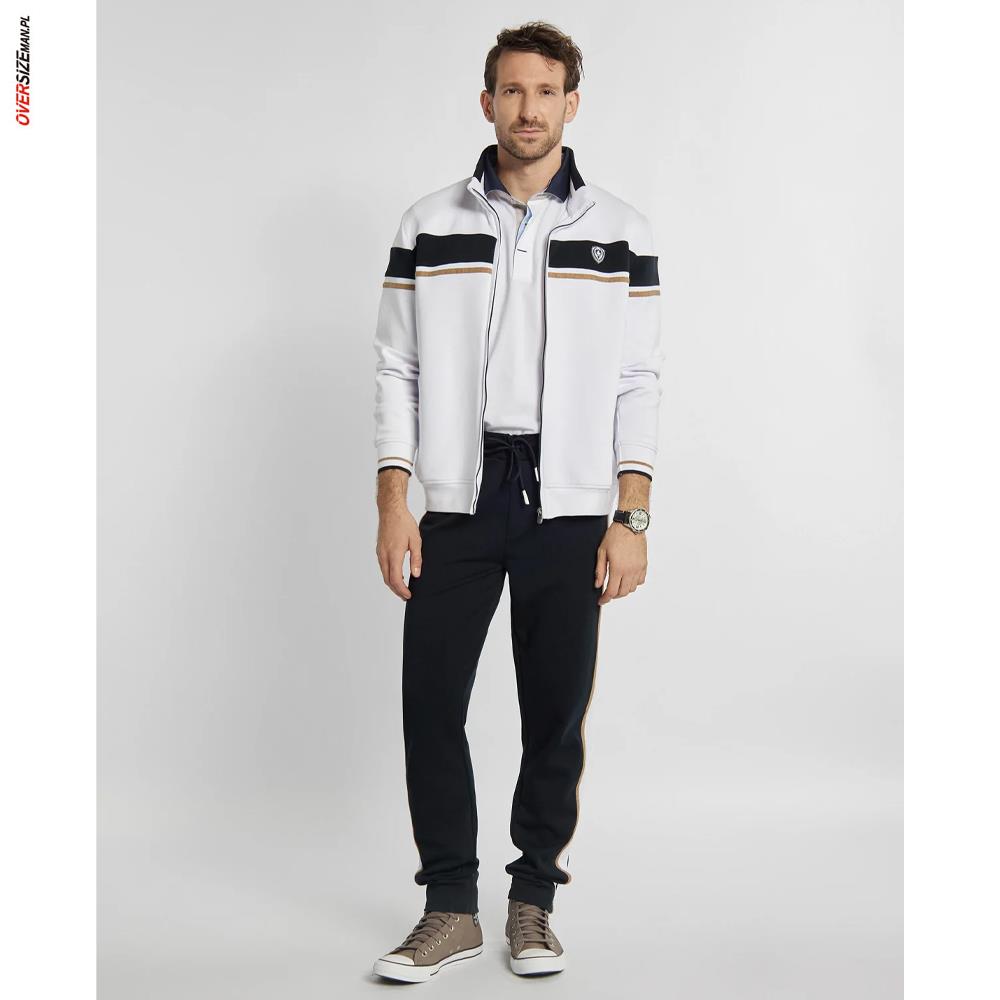 Granatowe spodnie dresowe Claudio Campione - obrazek 6