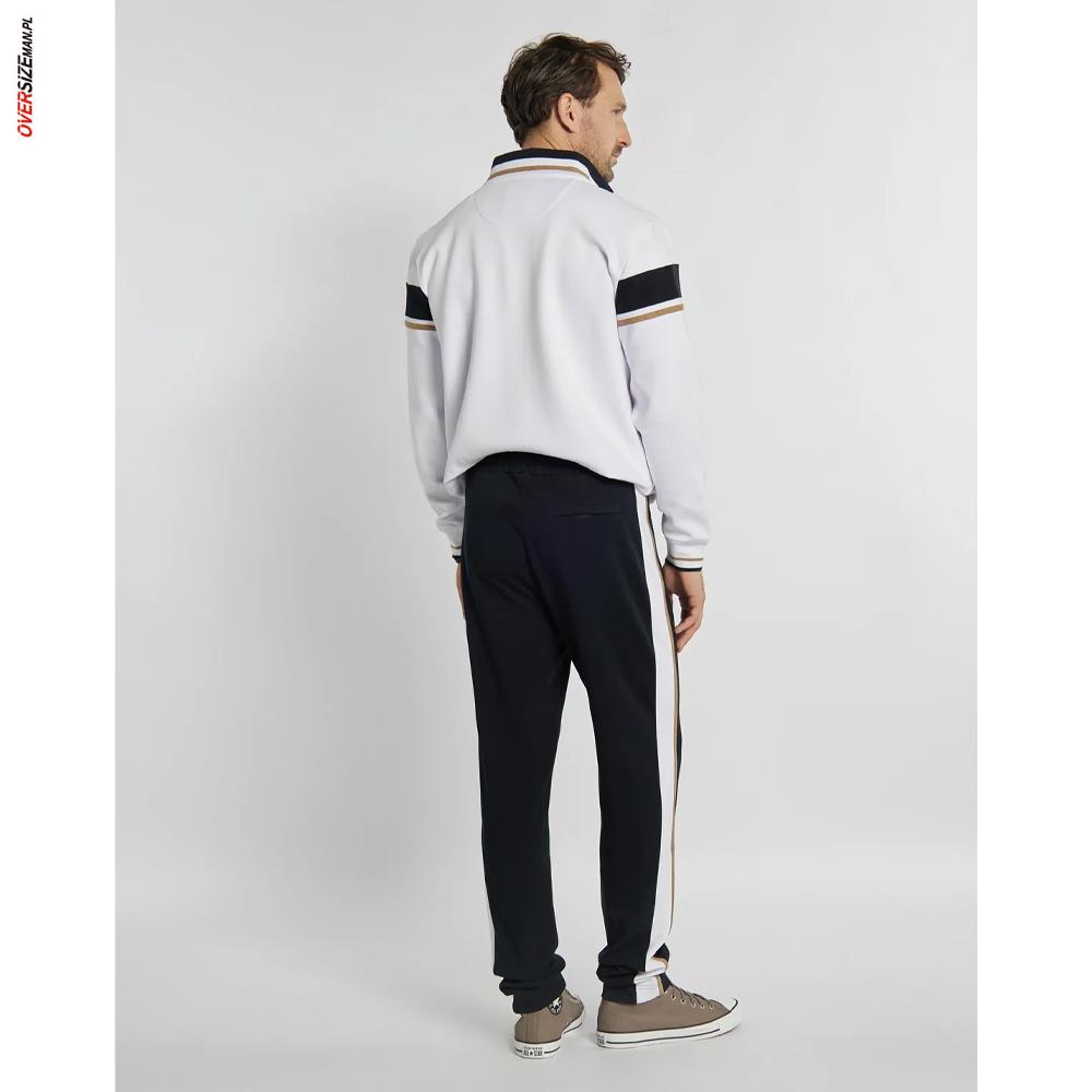 Granatowe spodnie dresowe Claudio Campione - obrazek 7