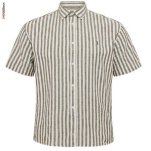 Koszula z krótkim rękawem w paski Allsize