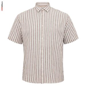 Koszula z krótkim rękawem w paski Allsize