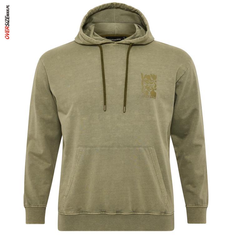 Oliwkowa bluza z kapturem Allsize