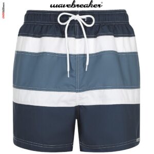 Szaro-granatowe szorty kąpielowe Wavebreaker