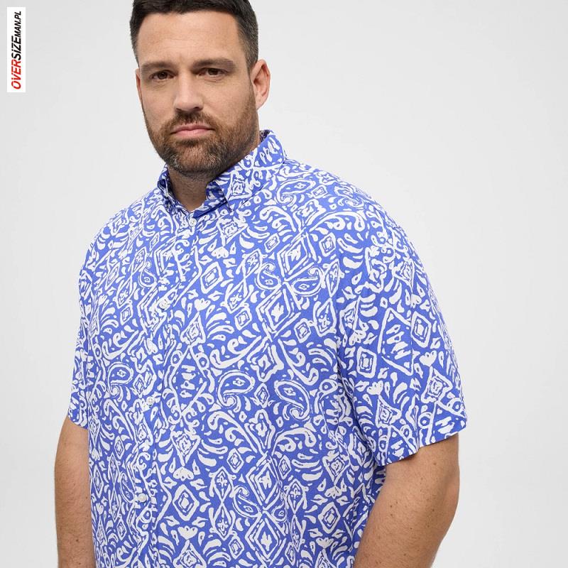 Wzorzysta koszula z krótkim rękawem Allsize - obrazek 3