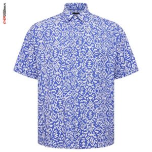 Wzorzysta koszula z krótkim rękawem Allsize