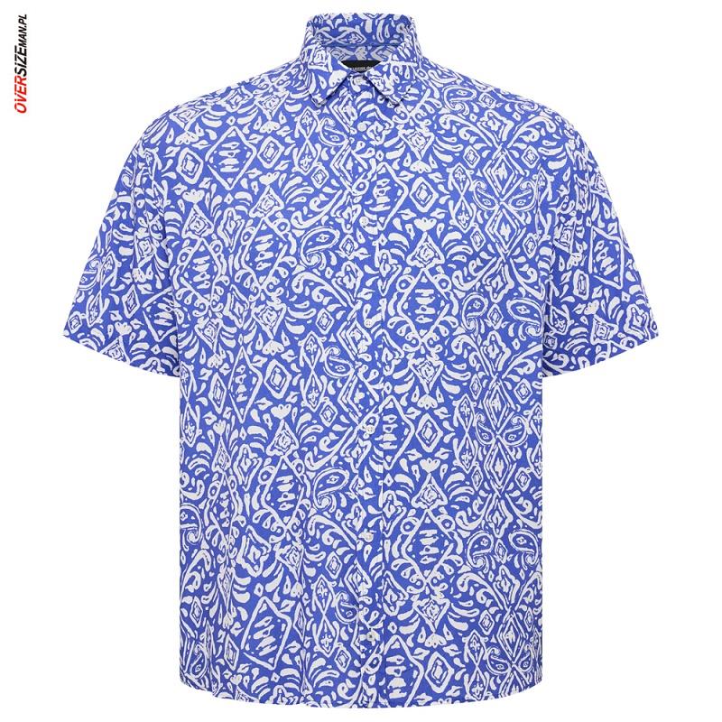 Wzorzysta koszula z krótkim rękawem Allsize