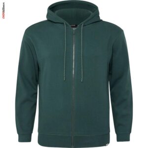 Ciemnozielona bluza rozpinana z kapturem Allsize