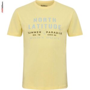 Żółty T-shirt z nadrukiem Allsize