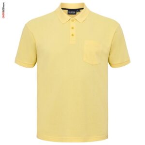 Żółte polo z krótkim rękawem Allsize