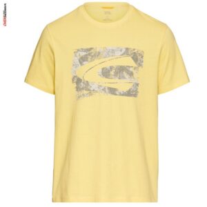 Żółty T-shirt z nadrukiem Camel Active
