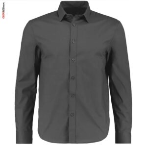 Antracytowa koszula z długim rękawem Maxfort