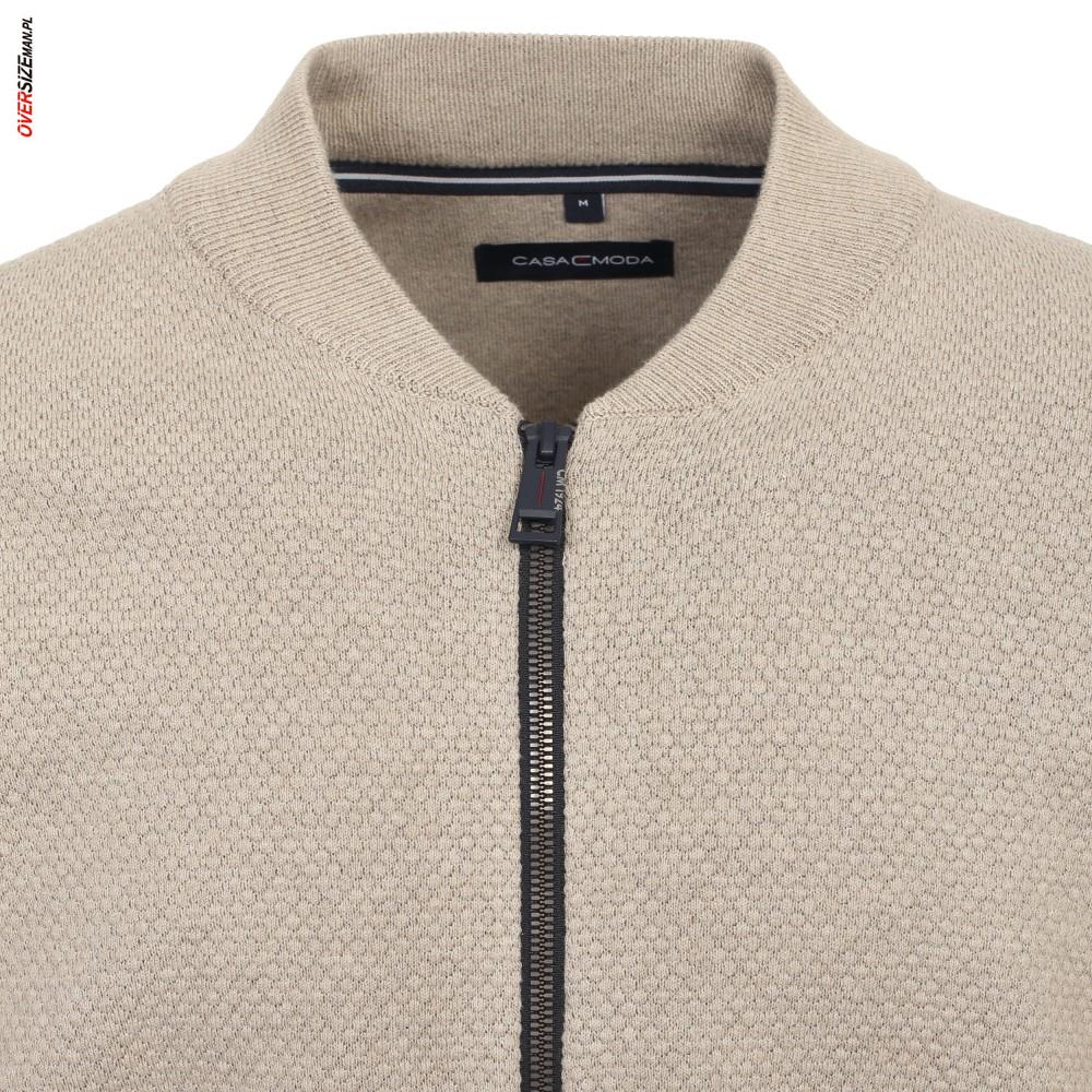 Beżowy sweter rozpinany Casa Moda - obrazek 3