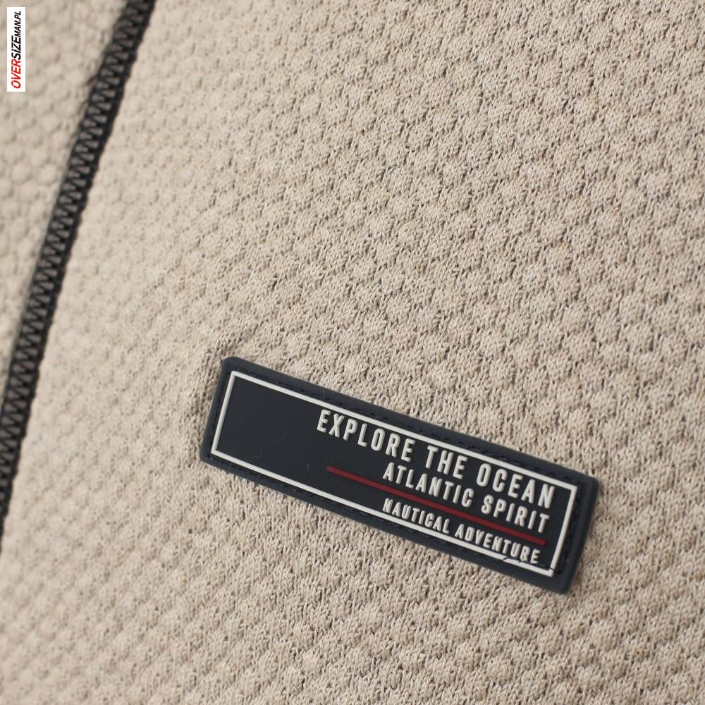 Beżowy sweter rozpinany Casa Moda - obrazek 4