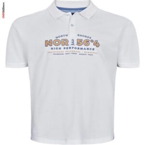 Białe polo z krókim rękawem Allsize