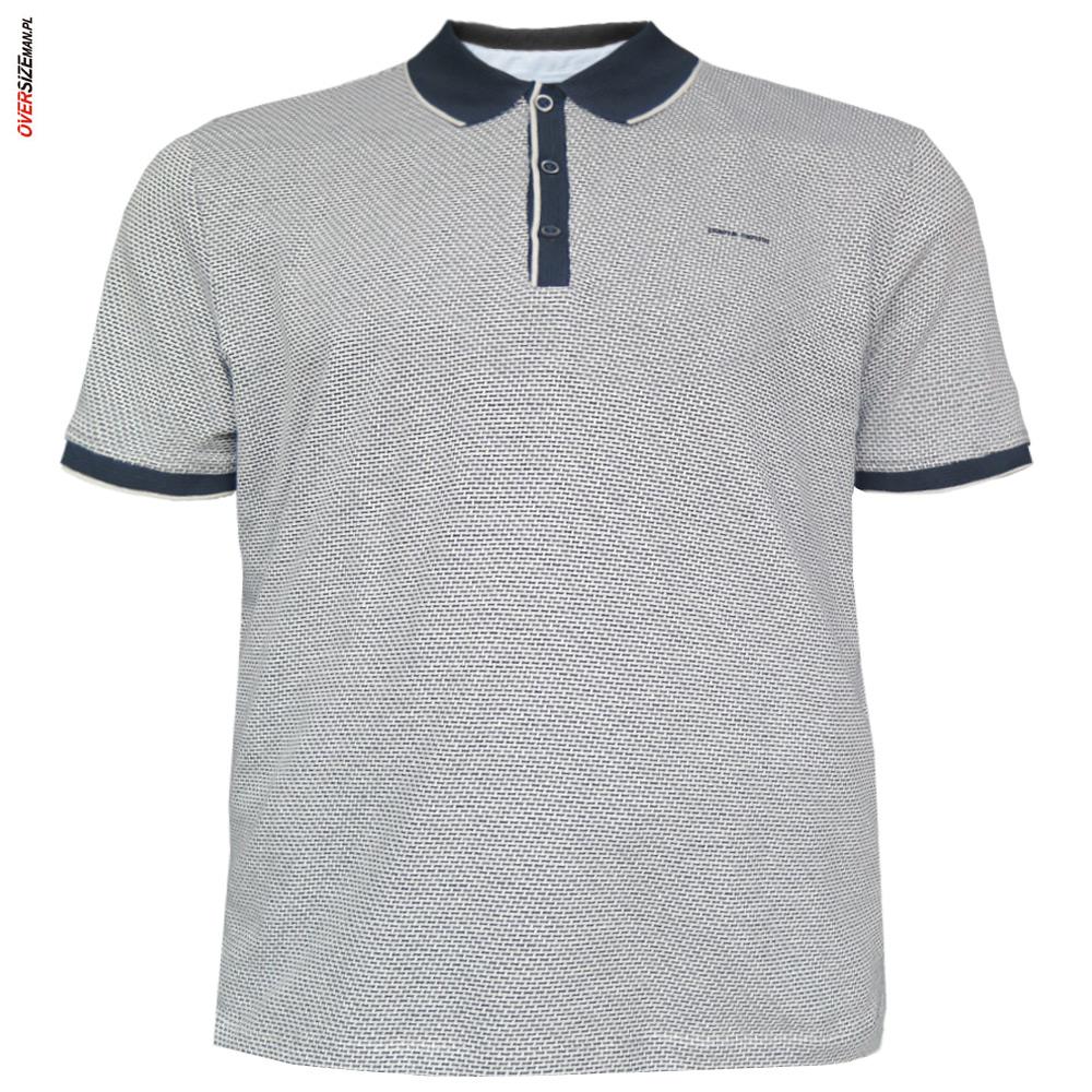 Białe polo z krótkim rękawem Pierre Cardin