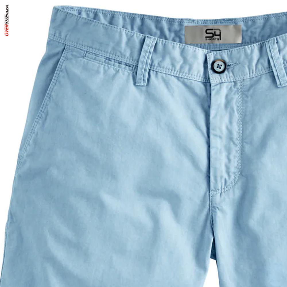 Blękitne szorty typu chino S4 - obrazek 3