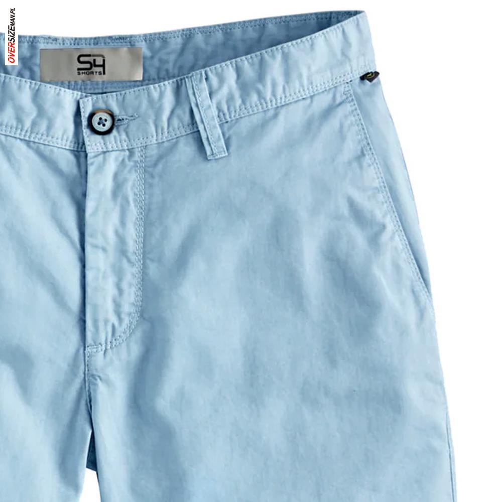 Blękitne szorty typu chino S4 - obrazek 4
