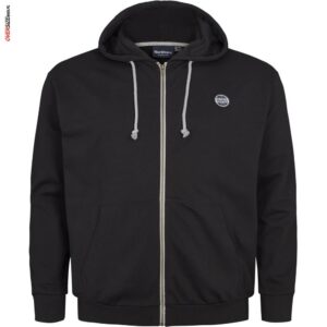 Czarna bluza rozpinana z kapturem Allsize