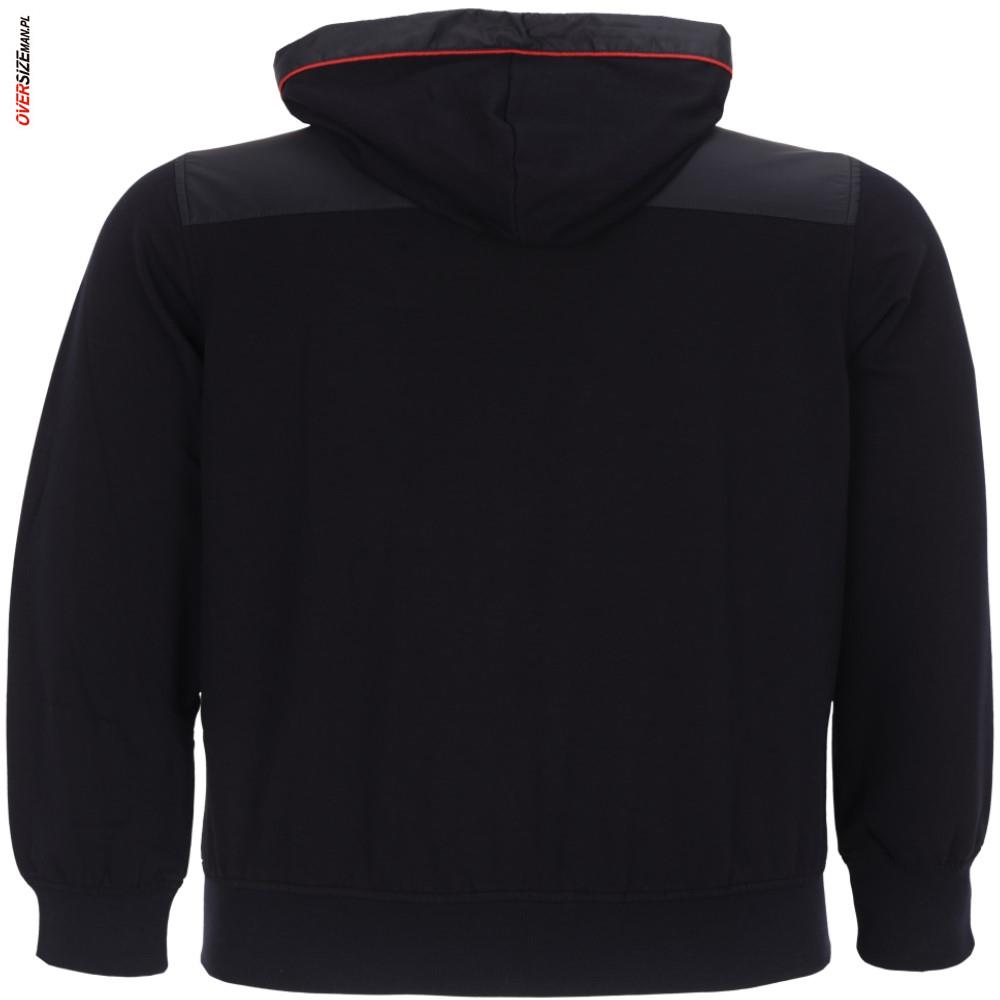 Granatowa bluza rozpinana z kapturem Campione - obrazek 4