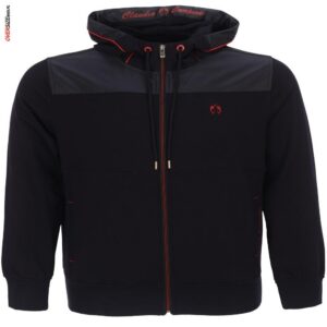 Granatowa bluza rozpinana z kapturem Campione