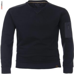 Granatowa bluza przez głowę Casa Moda