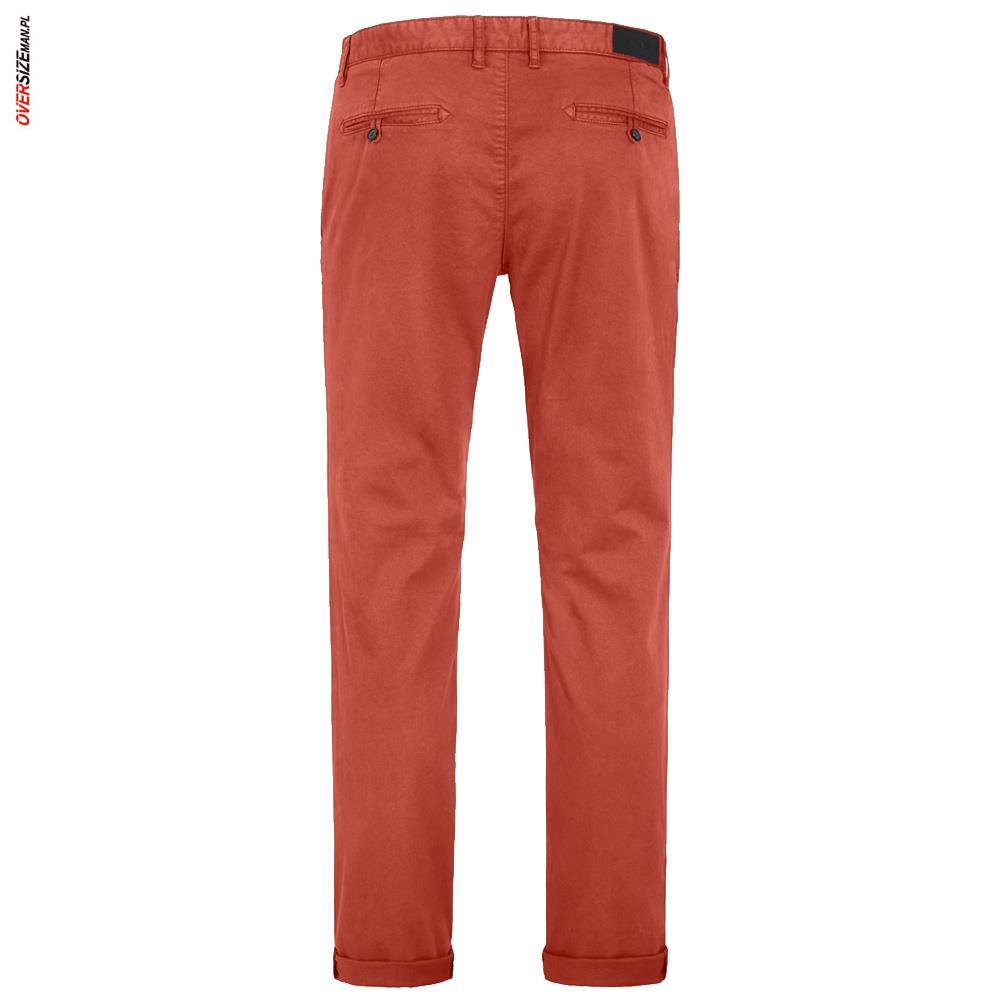 Ceglaste spodnie typu chinos 16 SHADES - obrazek 3