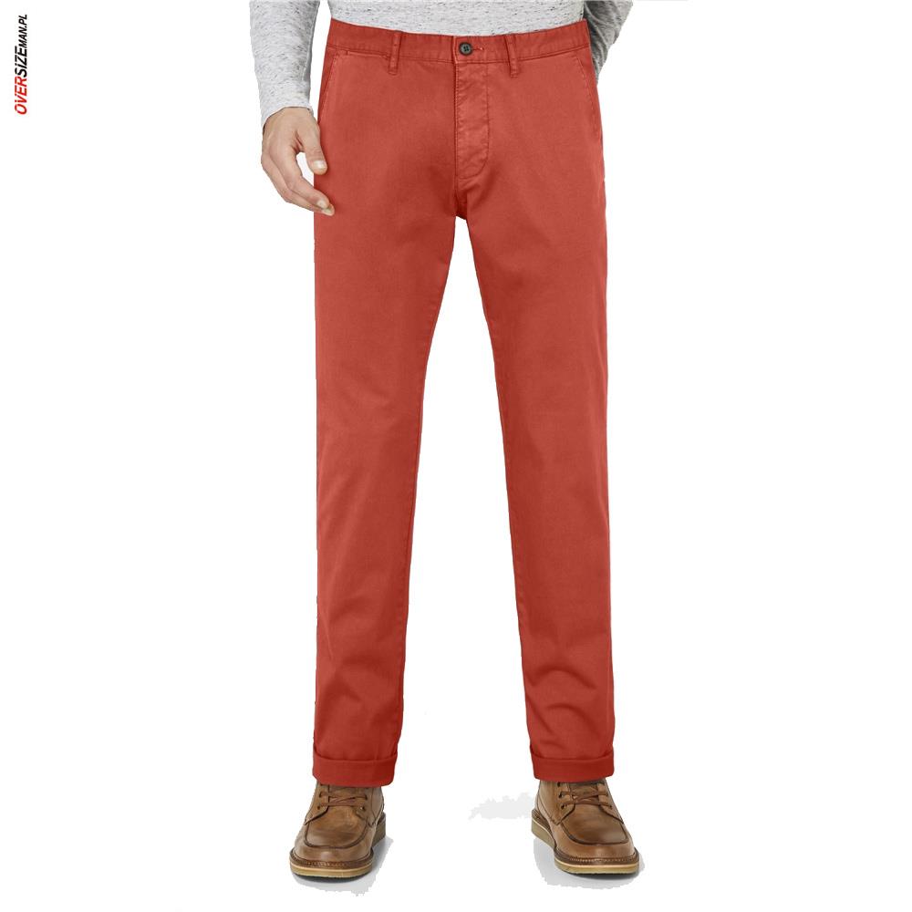 Ceglaste spodnie typu chinos 16 SHADES - obrazek 4