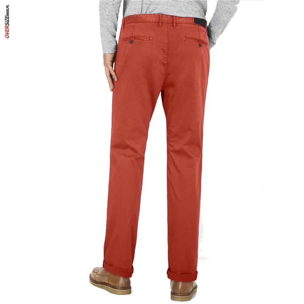 Ceglaste spodnie typu chinos 16 SHADES - obrazek 5