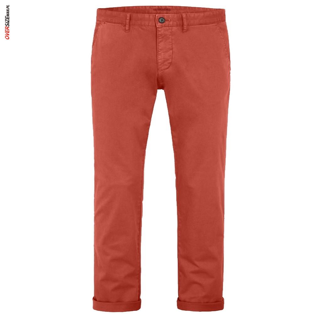 Ceglaste spodnie typu chinos 16 SHADES