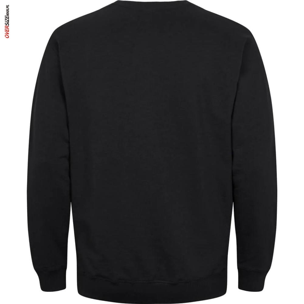 Czarna bluza przez głowę Allsize - obrazek 3