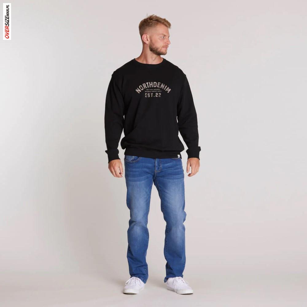 Czarna bluza przez głowę Allsize - obrazek 4