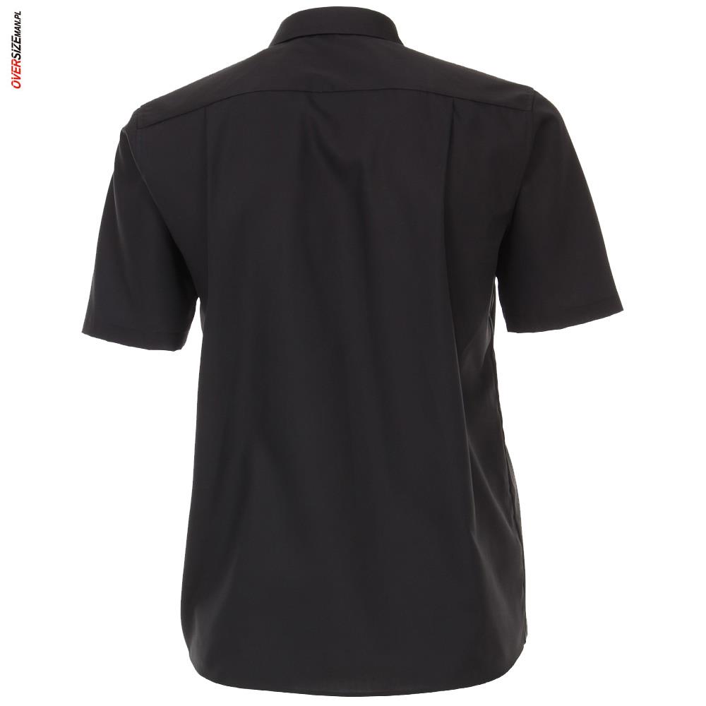 Czarna koszula wizytowa z krótkim rękawem Casa Moda - obrazek 3