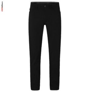 Czarne bawełniane spodnie z gumą w pasie Redpoint