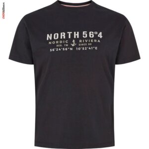 Czarny T-shirt z nadrukiem Allsize